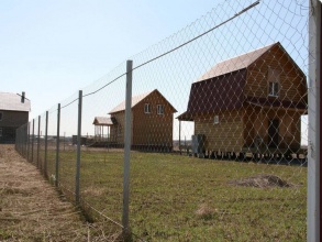 Забор из сетки рабицы в натяг с протяжкой арматуры 150 метров фото в Тимашёвске