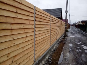 Деревянный забор елочка 150 метров фото в Тимашёвске