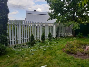 Забор из евроштакетника с забивными столбами 25 метров фото в Тимашёвске