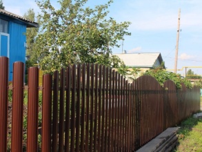 Забор из евроштакетника с утрамбовкой щебнем 48 метров фото в Тимашёвске