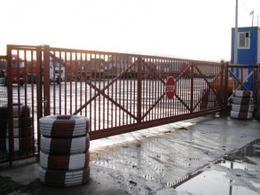 Решетчатые ворота откатные - пример 12 фото в Тимашёвске